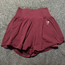 Gymshark Vital Seamless 2.0 2-in-1 Shorts Size Small Baked Maroon Marl