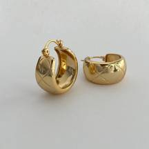 Gold Chubby Hoop Earrings