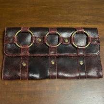 Reddish brown clutch bag  11x 6