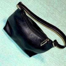 Liz Claiborne  Accessories small black leather-look purse/bag w/ inside pocket