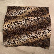 Animal Print Skirt