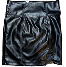 NWT- Black Faux Leather Bodycon Skirt