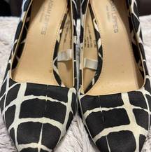 Adam Lippes For target Black White Pointed Toe heels size 6.5