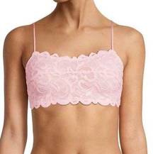 Free People  Lace Reese Bralette Powder Pink Small NWT
