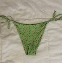 Urban Outfitters Green Floral Bikini Bottoms