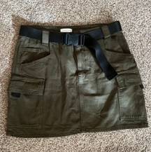 Topshop Cargo Skirt With Belt