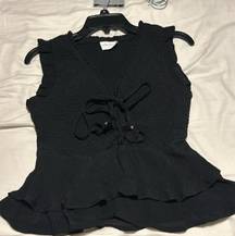 Black dressy sleeveless Top