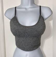 Laura Ashley Seamless Longline Grey Sports Bra Medium