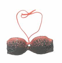 Victoria's Secret Victoria’s Secrets Halter Striped Sequins Push up Bikini Bra Swim Top Size 32D