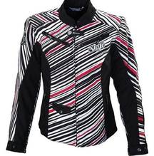 Women's SHIFT Envy Armour Motorcycle Biker Motocross Jacket Stripes Size XS EUC