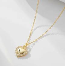 925  Necklace 18k Gold Plated 5A Zirconia