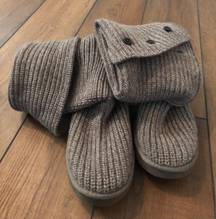 UGG Grey Classic Cardy Boots