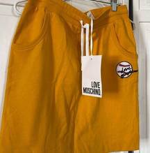 NWT Love Moschino 100% cotton casual skirt.  Size 10