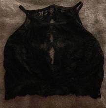 Black Lace Bandeau size S