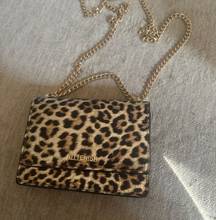 Leopard Print Cross Body Purse