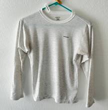 White Long Sleeve Crewneck Shirt