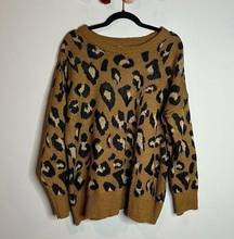 Thyme & Honey leopard print sweater