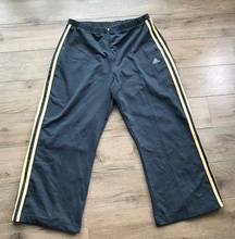 Adidas climalite cropped sweat pants zip‎ front