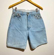 Charles Dylan || Vintage High Waist Stud Shorts