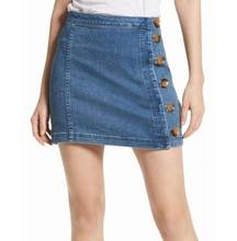 Denim mini skirt