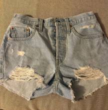 501 High-Waisted Denim Shorts