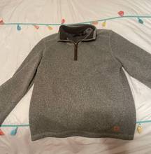 Collared grey zip up sweatshirt!