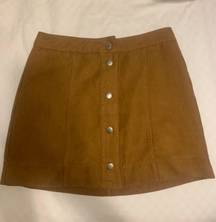 Suede Skirt