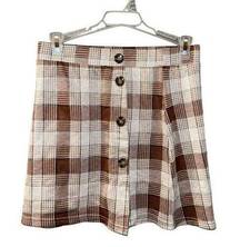 No Comment Blown Plaid Mini Skirt