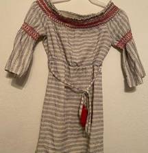 A Calin Smocked Boho Dress M