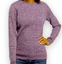 Crew Neck Cable Knit Sweater