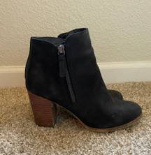 ALDO Black Nubuck Booties - Size 8.5