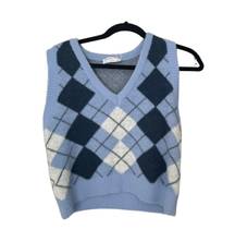 Blue Argyle Sweater Vest