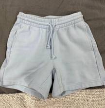 NWT  TNA Cozy Boyfriend SweatShorts 5" in Mirror Blue