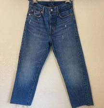 Levi’s  premium size 26 straight leg Wedgie buttonfly crop ankle