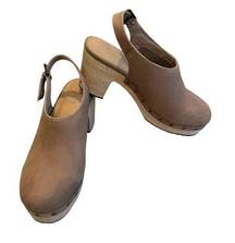 LOFT Slingback Leather Clogs, Sz 8