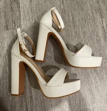 White Platform Sandals