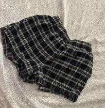 SheIn Women's Plaid PJ Shorts