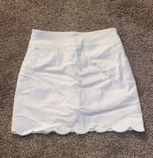 White Skort