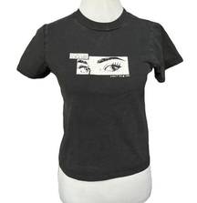 Brandy Melville  John Galt I’ll Meet You In New York Graphic Tee Black Size Small