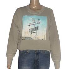 Colsie Motel sign cropped sweatshirt