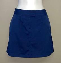 Puma Navy Blue Skort w/ 4-pockets & Zip up and Clasp Closure- Size 10