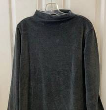 Jones wear velour tunic length top medium