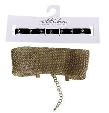 Ettika  Star Choker Necklace and Gold Choker REVOLVE NWT NEW - Set of Two