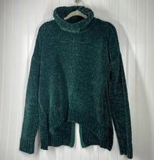 Marled Women’s Green Long Sleeve Turtle Neck Pullover Sweater Size Large