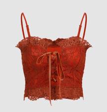 Cider Red Lace Tank Top