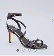 White House | Black Market WHBM Strappy Patent Leather Heels Size 9