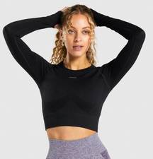 Gymshark FLEX SPORTS LONG SLEEVE CROP TOP