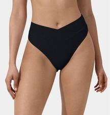 Bikini Bottom Women’s X-Small XS Black NWT Crossover Swim Bathing Suit