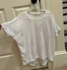 White Distressed Shirt