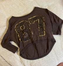 Medium  87 Brown Cropped Sweater